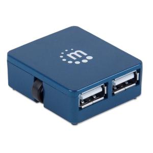 Hub micro usb ic intracom manhattan 4 porte blu - 160605