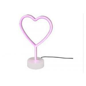Italia heart lampada da tavolo led 1,8w in plastica colore bianco con interruttore on/off r55210101