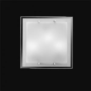 Plafoniera in vetro colore bianco attacco e27 3x40w 5744b