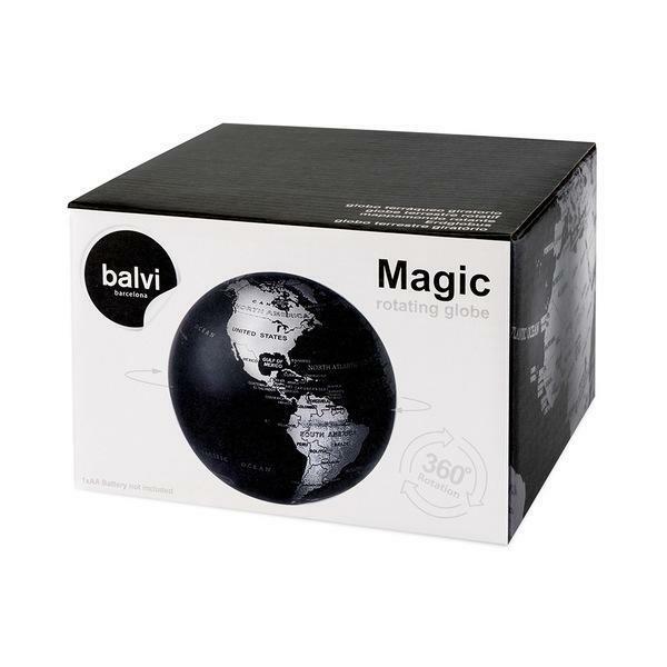 balvi gifts s.l. balvi gifts s.l. mappamondo magic 360° rotatorio colore nero 26803