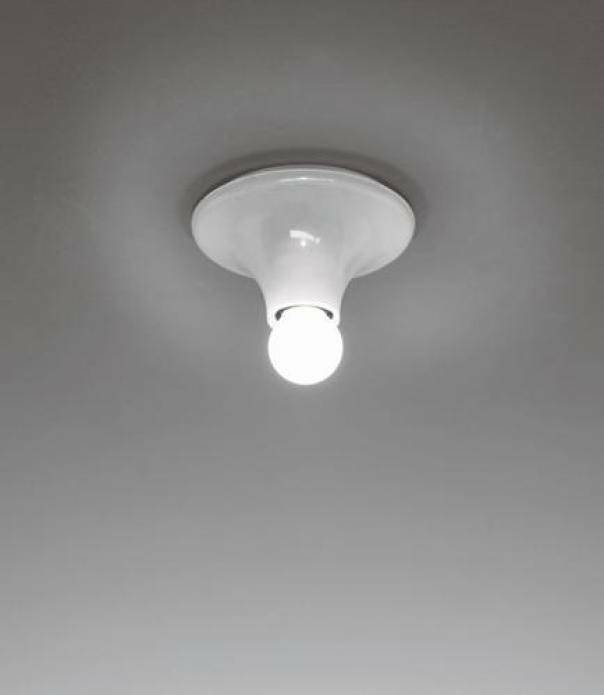 artemide artemide lampada da soffitto teti 28w attacco e27 colore bianco a048120