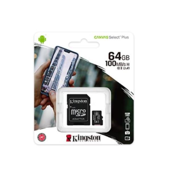 Scheda micro SD Kingston Canvas Select Plus 64GB con adattatore SD- SDCS264GB 02