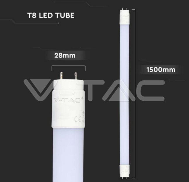 v-tac tubo led chip samsung v-tac 21658 vt-151-20w g13 150cm 6500k