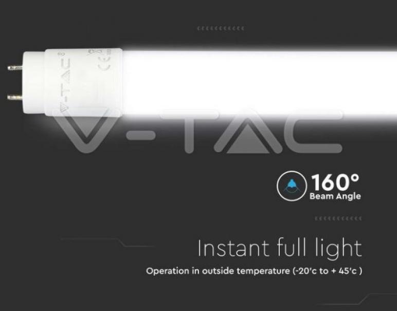 v-tac tubo led v-tac 21688 vt-122-chip samsung-16,5w g13 3000k 120cm
