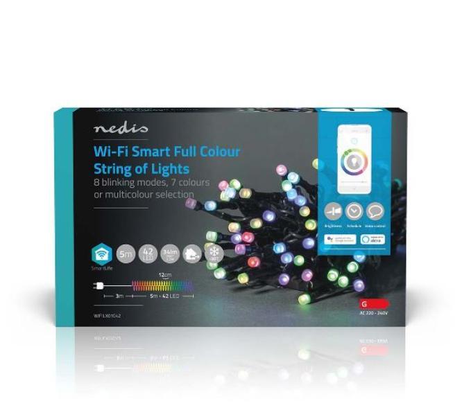 Catenaria led Nedis smart wifi rgb 5 metri- WIFILX01C42 02