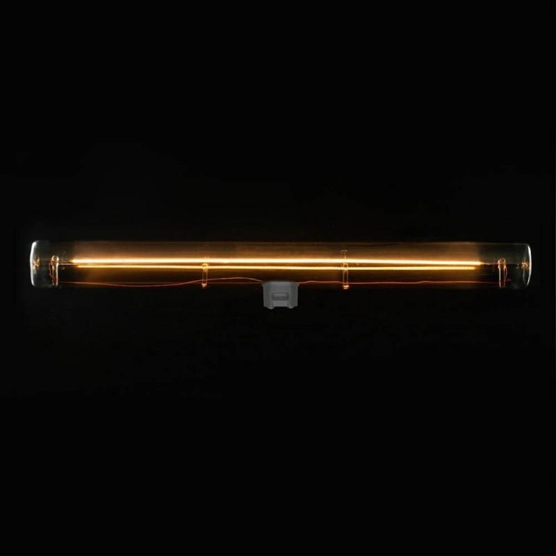 Lampadina LED Creative-cables lineare - diffusore grigio fumu00e9 attacco S14d 6,5W 1900K dimmerabile SEG55184 02