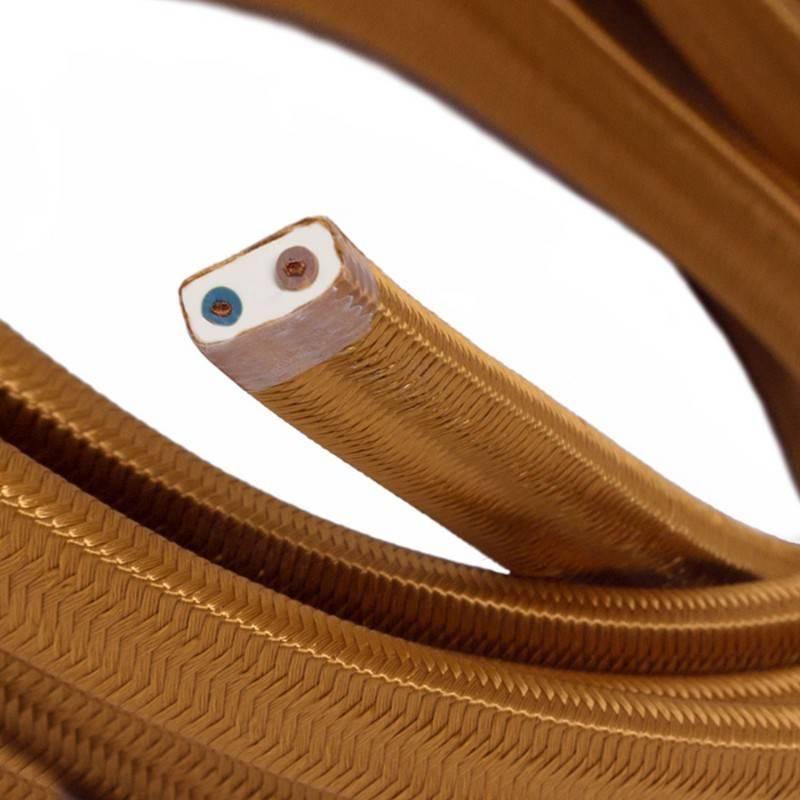 Cavo al metro Creative-cables in tessuto - per catenaria effetto seta colore marrone XZ15CM22 02