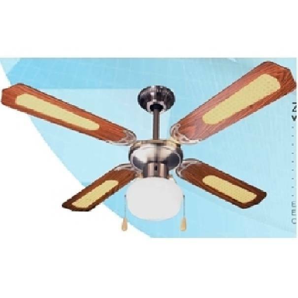zephir zephir ventilatore da soffitto diametro 107 in legno con luce zfs9107m