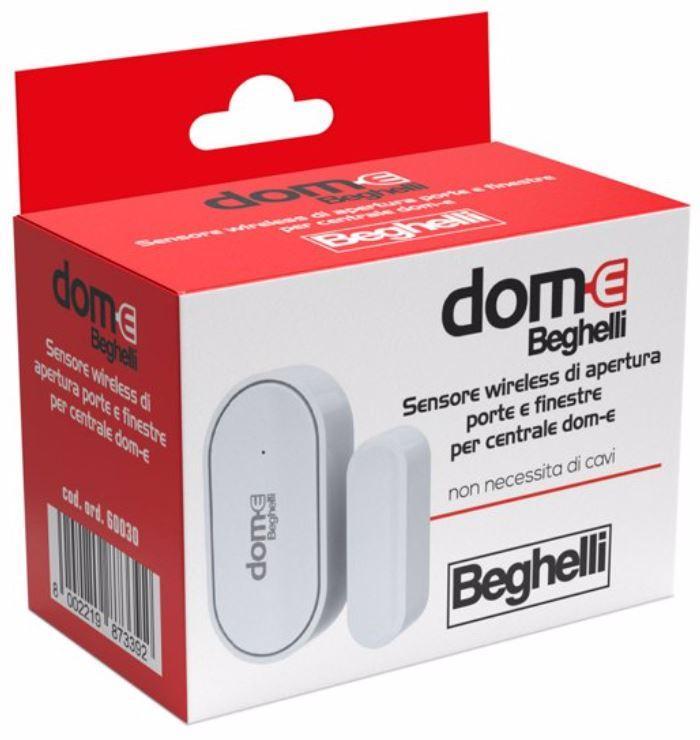 Sensore di apertura Beghelli wireless per centrale Dom-e - 60030 02