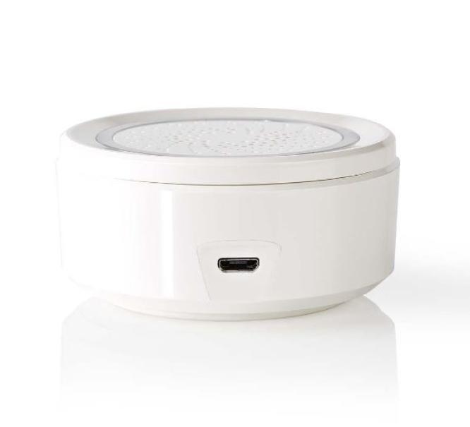 Sirena smart Nedis WiFi alimentazione da rete 85dB 8 suoni bianco - WIFISI10CWT 02