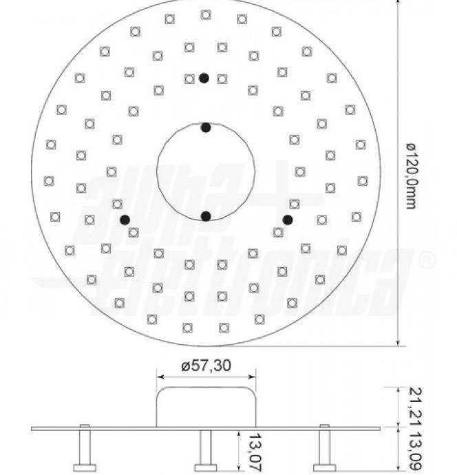 Circolina led Alpha Elettronica 12W 4000K diametro 12cm - LS551/010NW 02