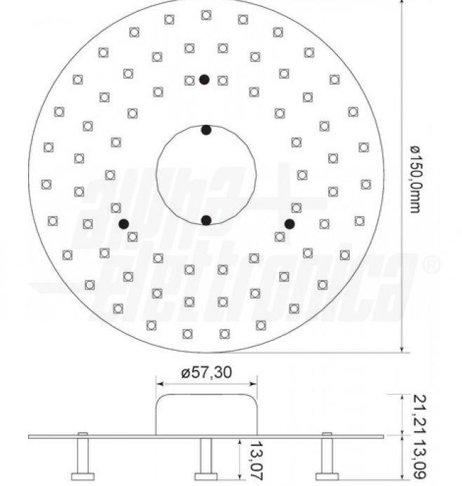 Circolina led Alpha Elettronica 18W 4000K diametro 15cm - LS551/021NW 02