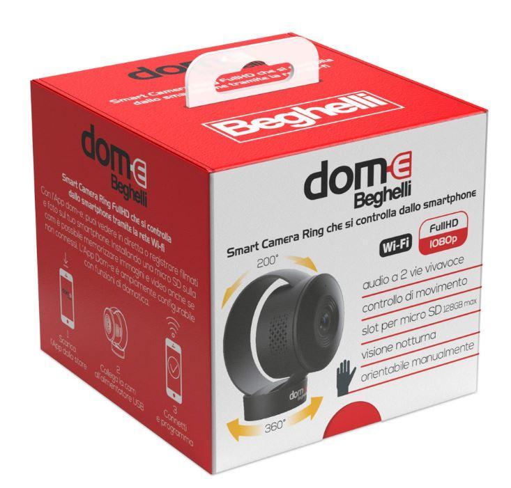 VideoCamera Smart Beghelli Ring Dom-e Wi-Fi nero - 60024 02