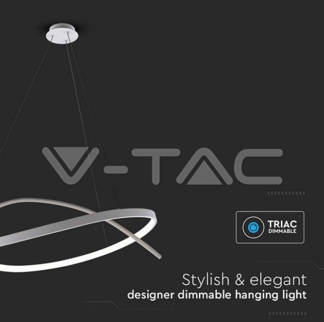 Sospensione led V-tac triac dimmerabile 48W 4000K bianca VT-7916 -  14997 02