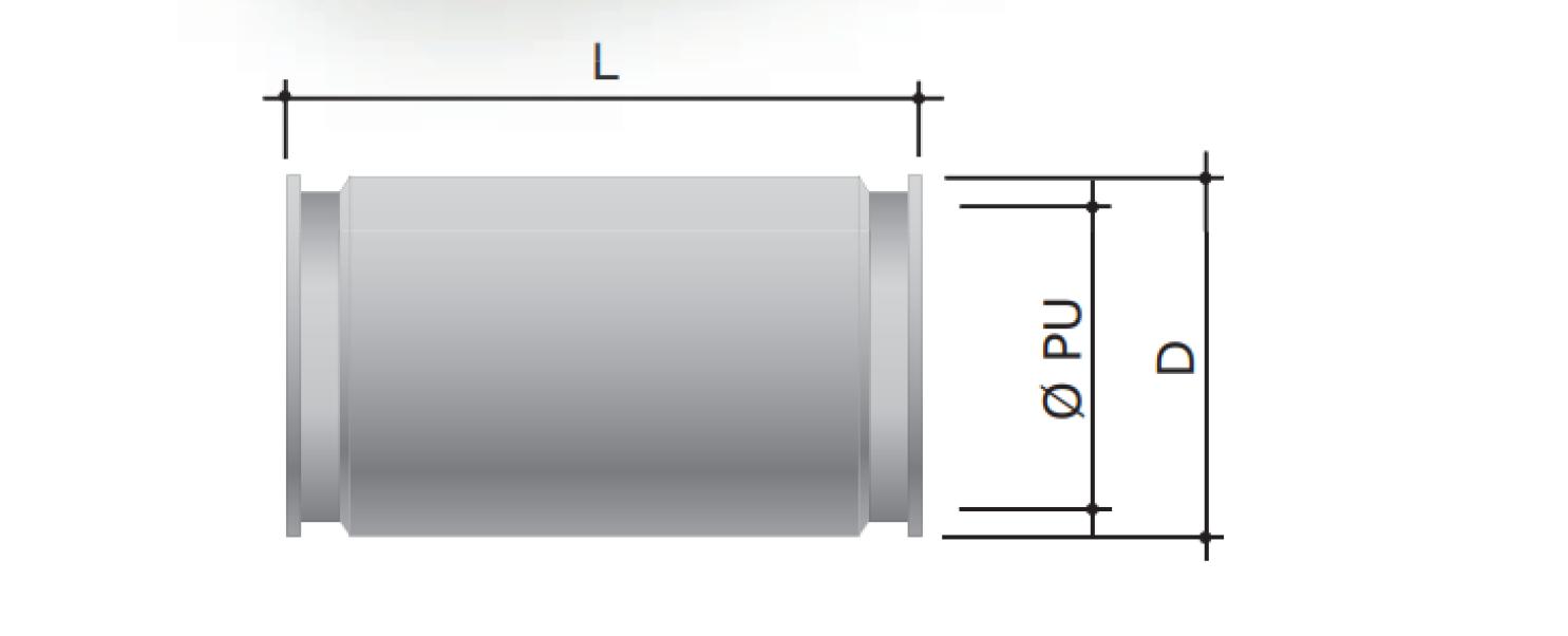 Raccordo rapido Dkc Europe tubo-tubo D 25mm - 6110-25N 02