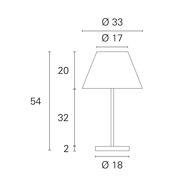 Lampada da tavolo Pan International Soft Table max 15W 1xE27 cromo - TAV564 02