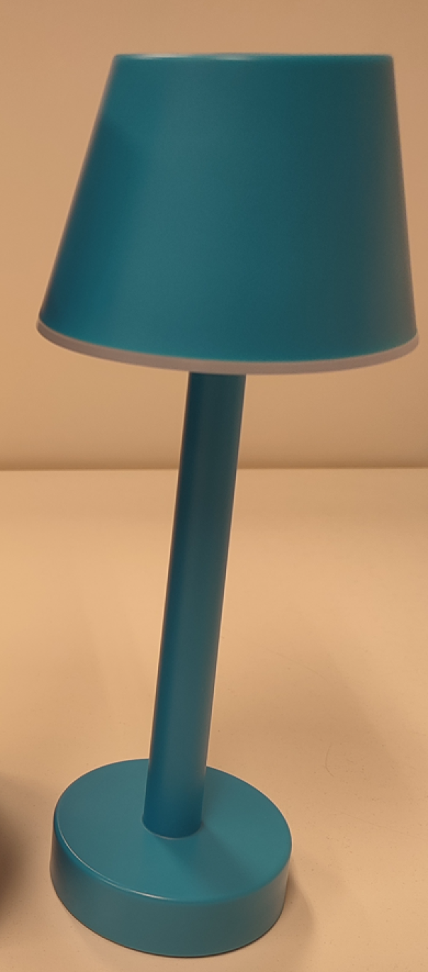 Lampada da tavolo led ricaricabile Sovil Grillo 3W 3000K azzurro - 97901/07 02
