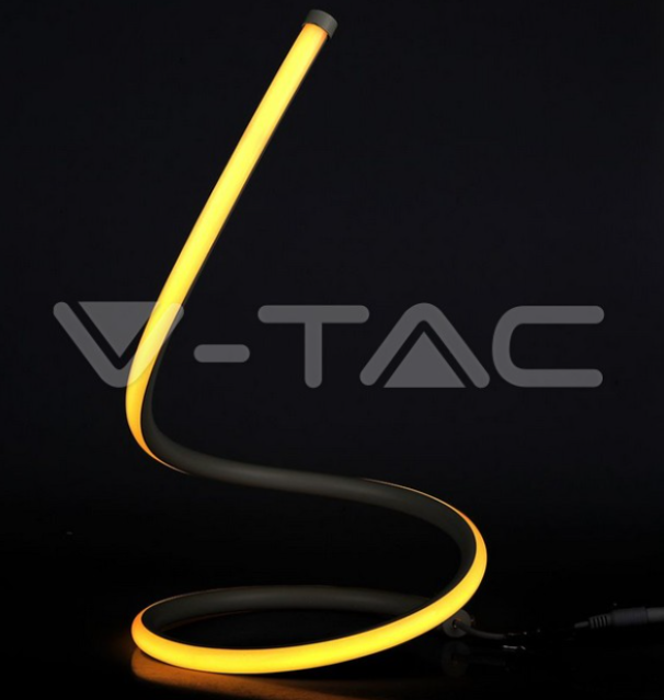 V-TAC Lampada Da Tavolo LED Vintage Verde E Oro, Paralume Inclinabile 90°, Attacco E27, Interruttore A Catena, Perfetta Per Comodino O Bar