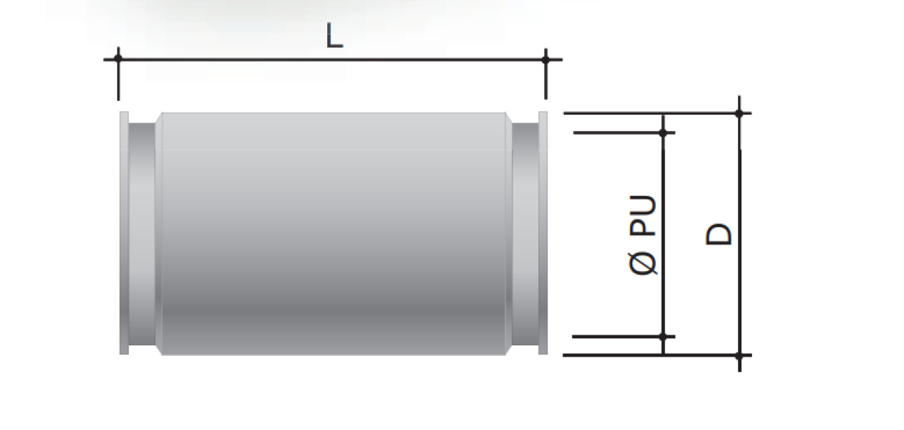 Raccordo rapido tubo-tubo DKC Europe diametro 20mm - 6110-20N 02