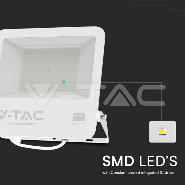 Proiettore led V-tac chip Samsung 100W 6400K bianco VT-44104-W  -  23443 02