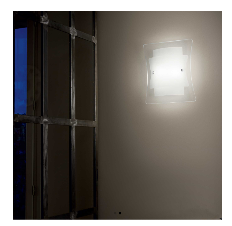 Lampada da parete Ideal Lux Triplo AP1 1xE27 max 60W bianco - 026473 02