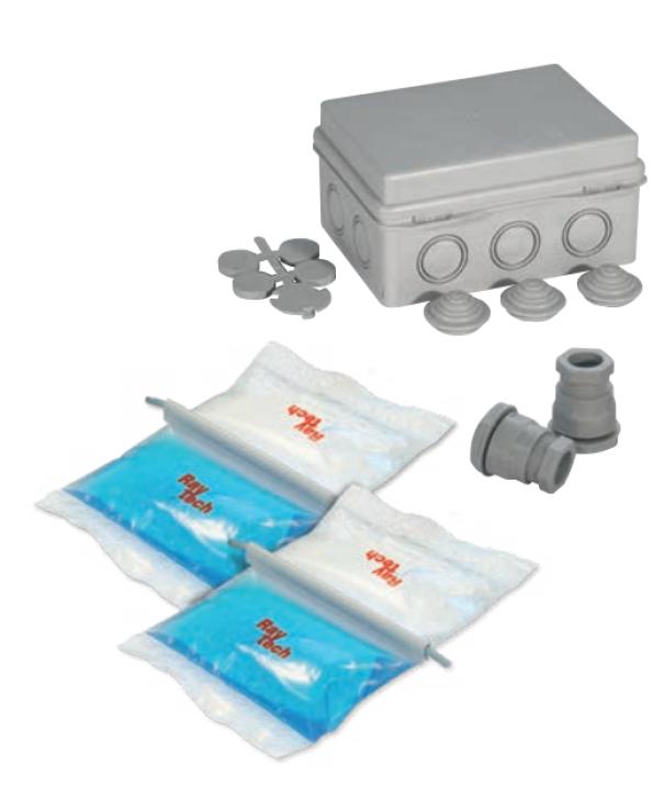Kit cassetta giunzione Raytech Magic Box con isolante gel grigio - MAGICBOX150 02