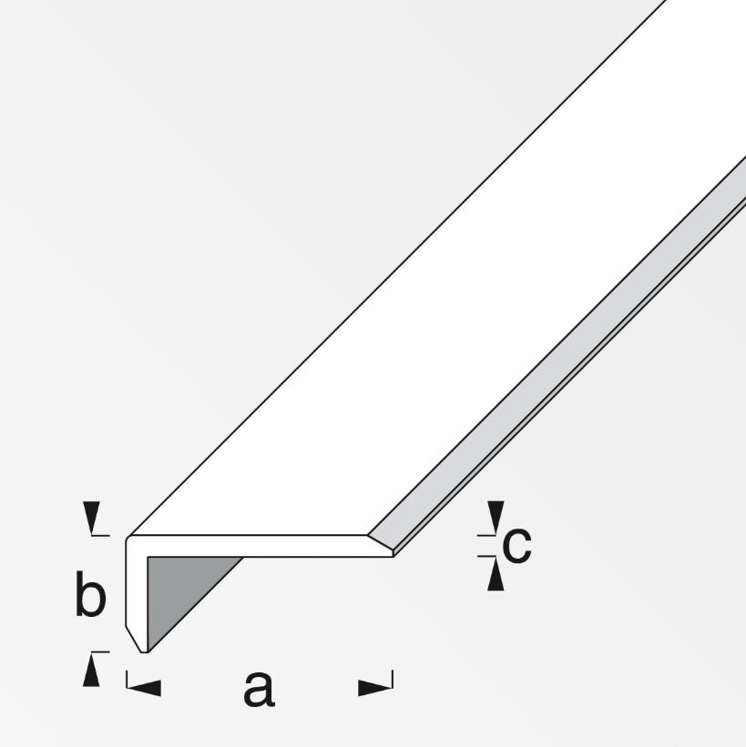 Profilo per protezione bordi Alfer Aluminium 14x10mm lunghezza 2m - 05402 02