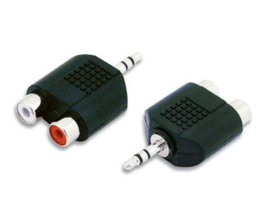Adattatore IC Intracom audio 3,5mm maschio a 2 RCA stereo femmina - 116049 02