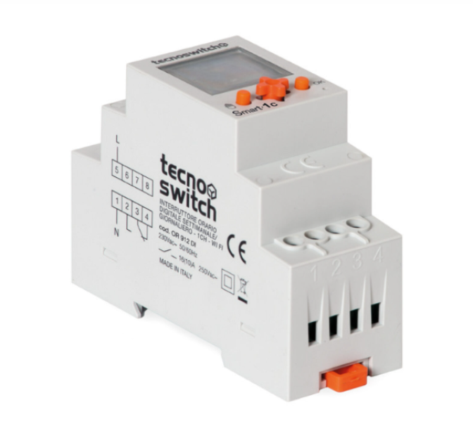 tecno switch tecno switch interruttore orario digitale gionaliero/settimanale 1 canale wi fi con funzione impulso or913di