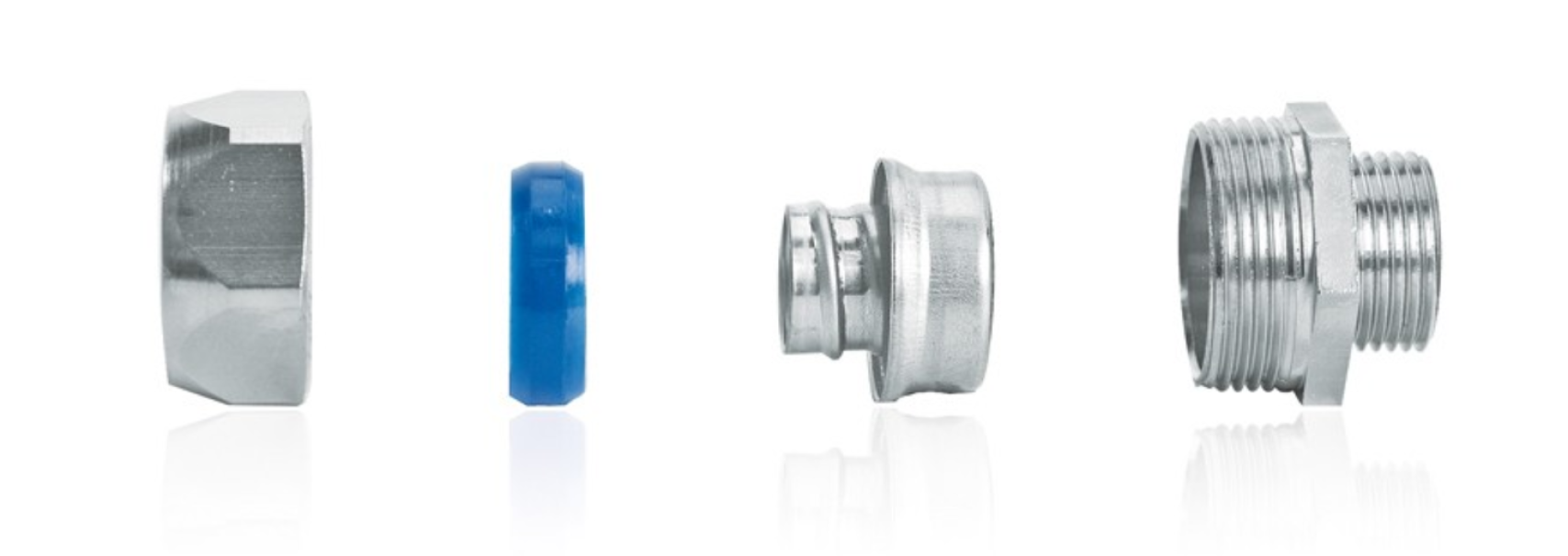 RACCORDO PLASSON MASCHIO 20x1/2" Raccordo Filettato Maschio A Com - Foto 8