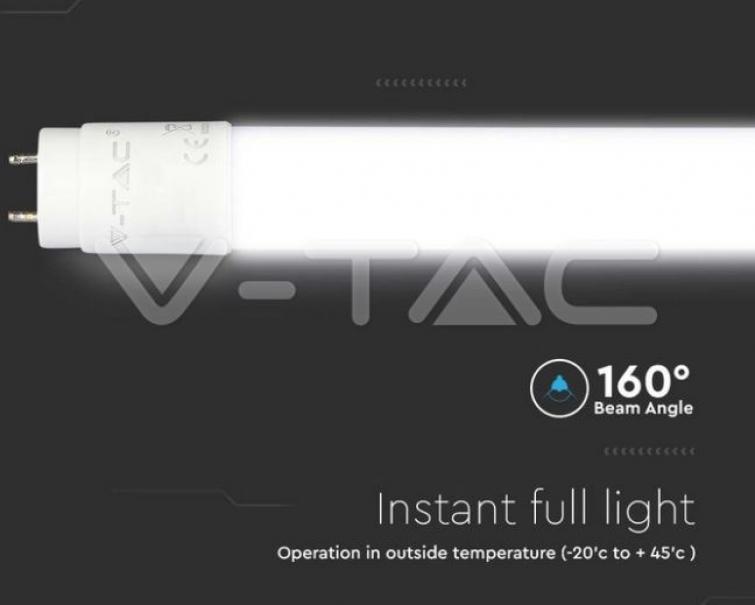 v-tac tubo led v-tac 21672 vt-122-chip samsung-16,5w g13 4000k 120cm