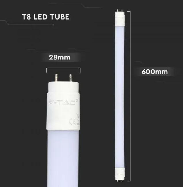 v-tac tubo led t8 v-tac 21687 vt-062-chip samsung-7,5w 6500k 60cm