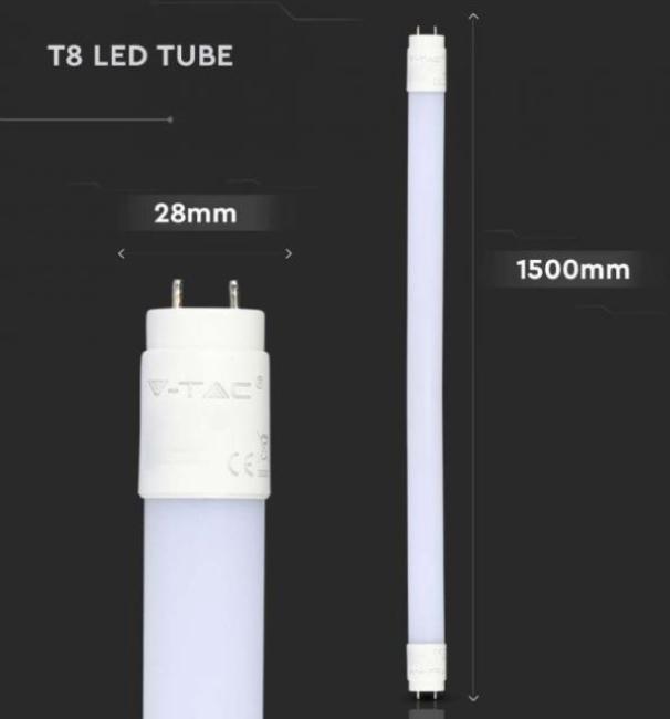Tubo led T8 V-tac 20W G13 4000K 150cm VT-1577-N- 216309 03