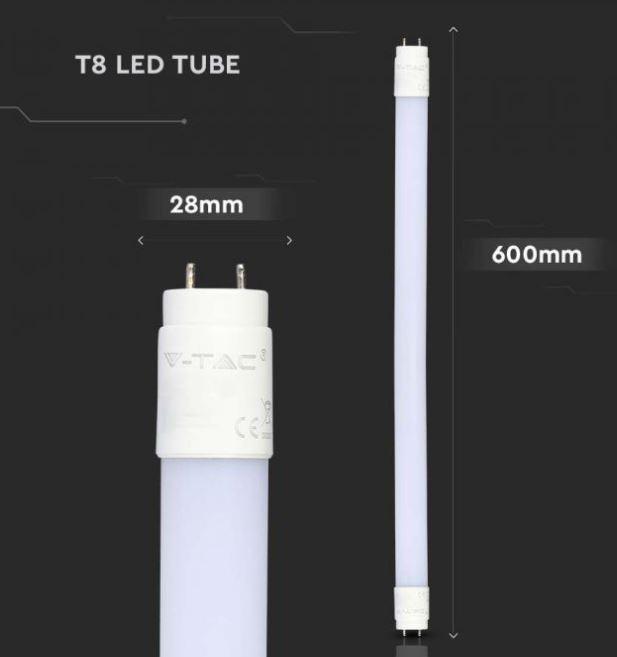 Tubo led T8 V-tac 9W G13 6500K 60cm VT-6072-N - 216394 03