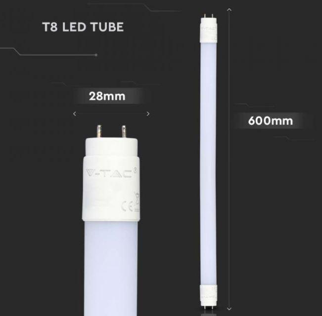 Tubo led T8 V-tac 9W G13 4000K 60cm VT-6072-N - 216393 03