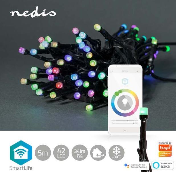 Catenaria led Nedis smart wifi rgb 5 metri- WIFILX01C42 03