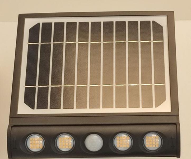 Applique led solare V-tac con sensore 8W 3000K IP65 VT-11108 - 6844 03