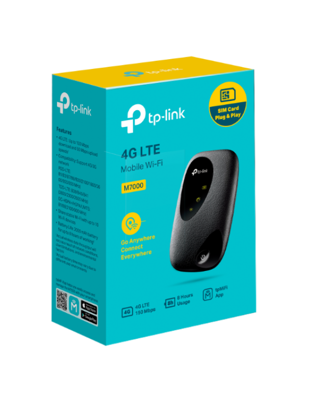 Wifi mobile TP-link 4G max 300Mbps 2000mAh nero - M7010 03