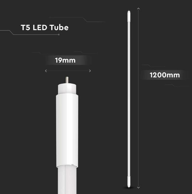Tubo led T5 V-tac 16W 6500K 120cm G5 VT-1225 -  216321 03