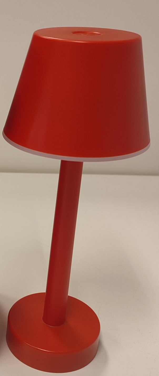Lampada da tavolo led ricaricabile Sovil Grillo 3W 3000K rosso - 97901/03 03