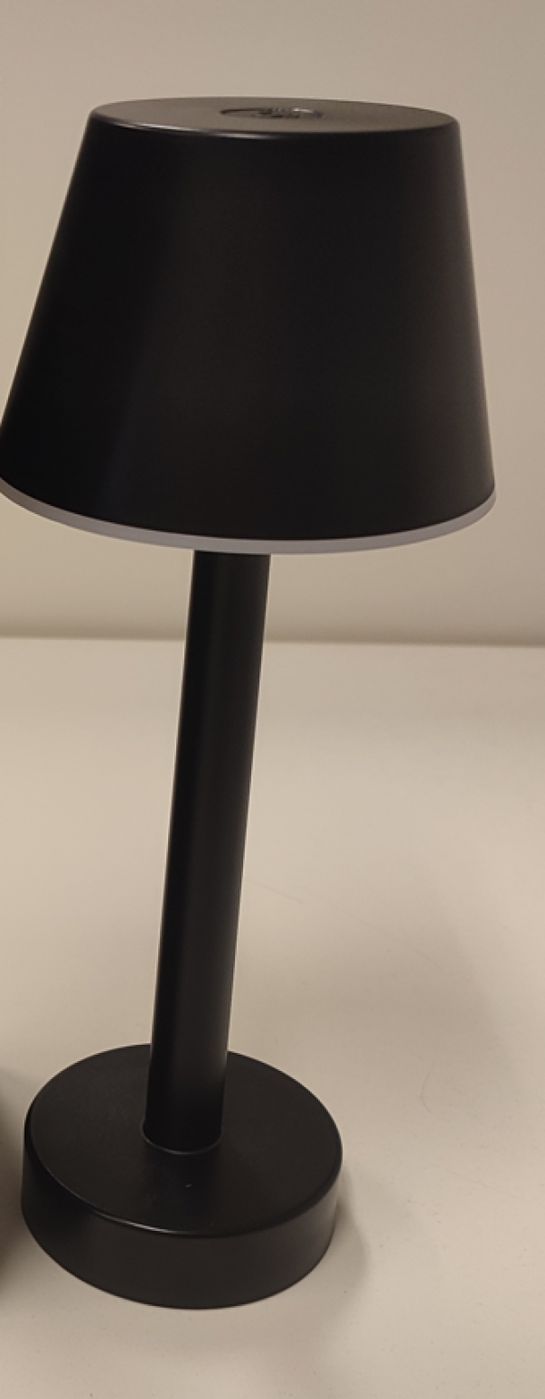 Lampada da tavolo led ricaricabile Sovil Grillo 3W 3000K nero - 97901/06 03