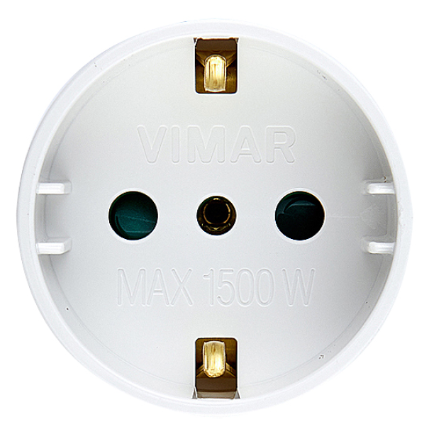 Adattatore Vimar spina 2P+T 10A S11 + presa 2P+T 16A P30 bianco - 00302.B 03