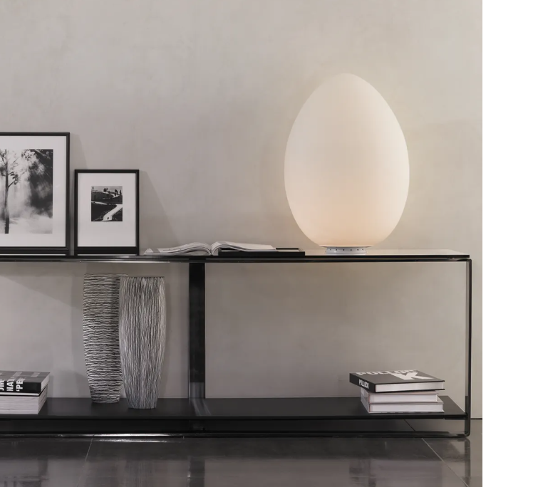 Lampada da tavolo Fontanaarte Uovo Grande 1x max 14W E27 bianco - F264610100BINE 03