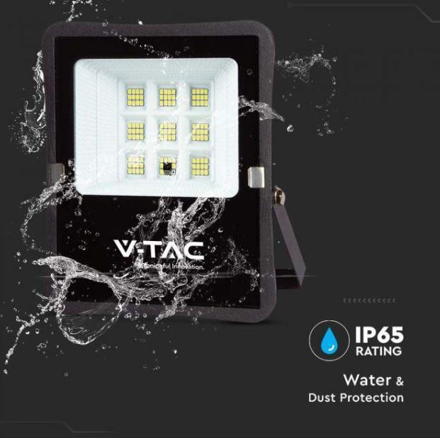 Kit pannello solare e proiettore led V-tac 6W 4000K IP65 VT-55050 - 6965 04
