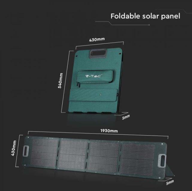 Pannello fotovoltaico pieghevole V-tac 120W per power station 11443 - 11446 04