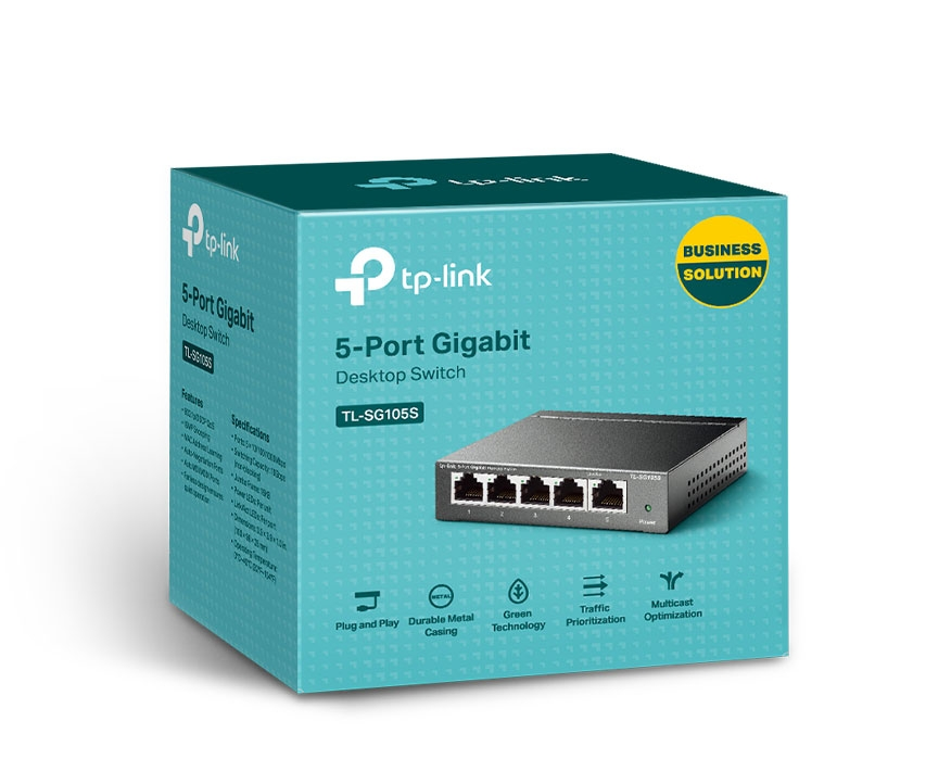 Switch 5 porte TP-link max 2.3W 7.4Mbps - TLSG105S 04