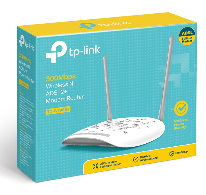 Modem router TP-link max 300Mbp/s bianco - TDW8961N 04