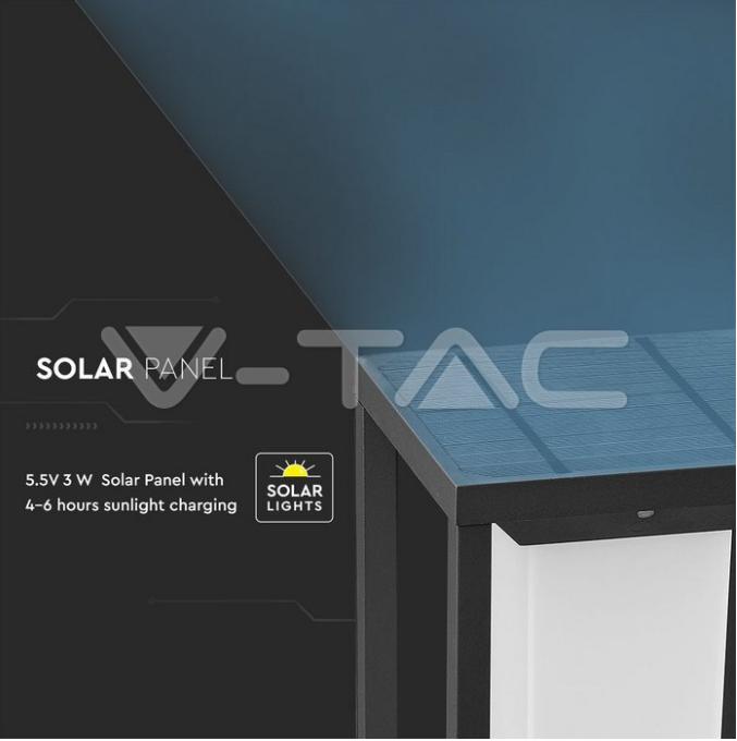 Paletto solare led V-Tac Samsung Chip 2w 3000k VT-66 - 21785 05
