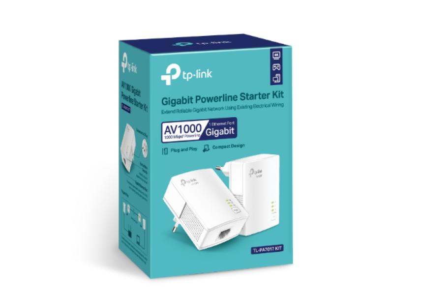 Kit powerline Tp-Link AV1000 con porta Gigabit -  TLPA7017KIT 05