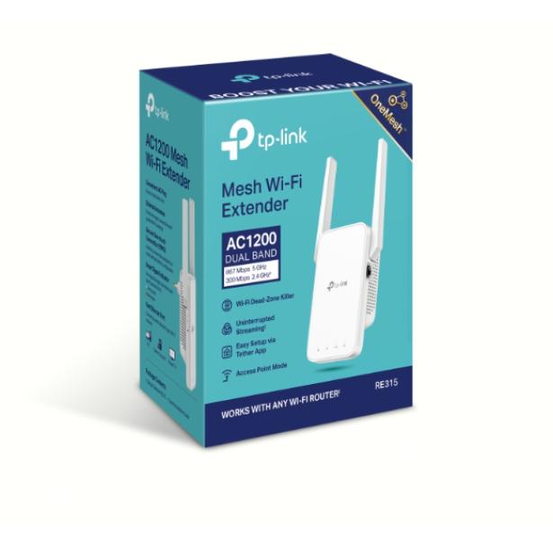 Ripetitore wifi TP-Link OneMesh 9.5W 89u00d735.0u00d7124.1 mm bianco - RE315 05